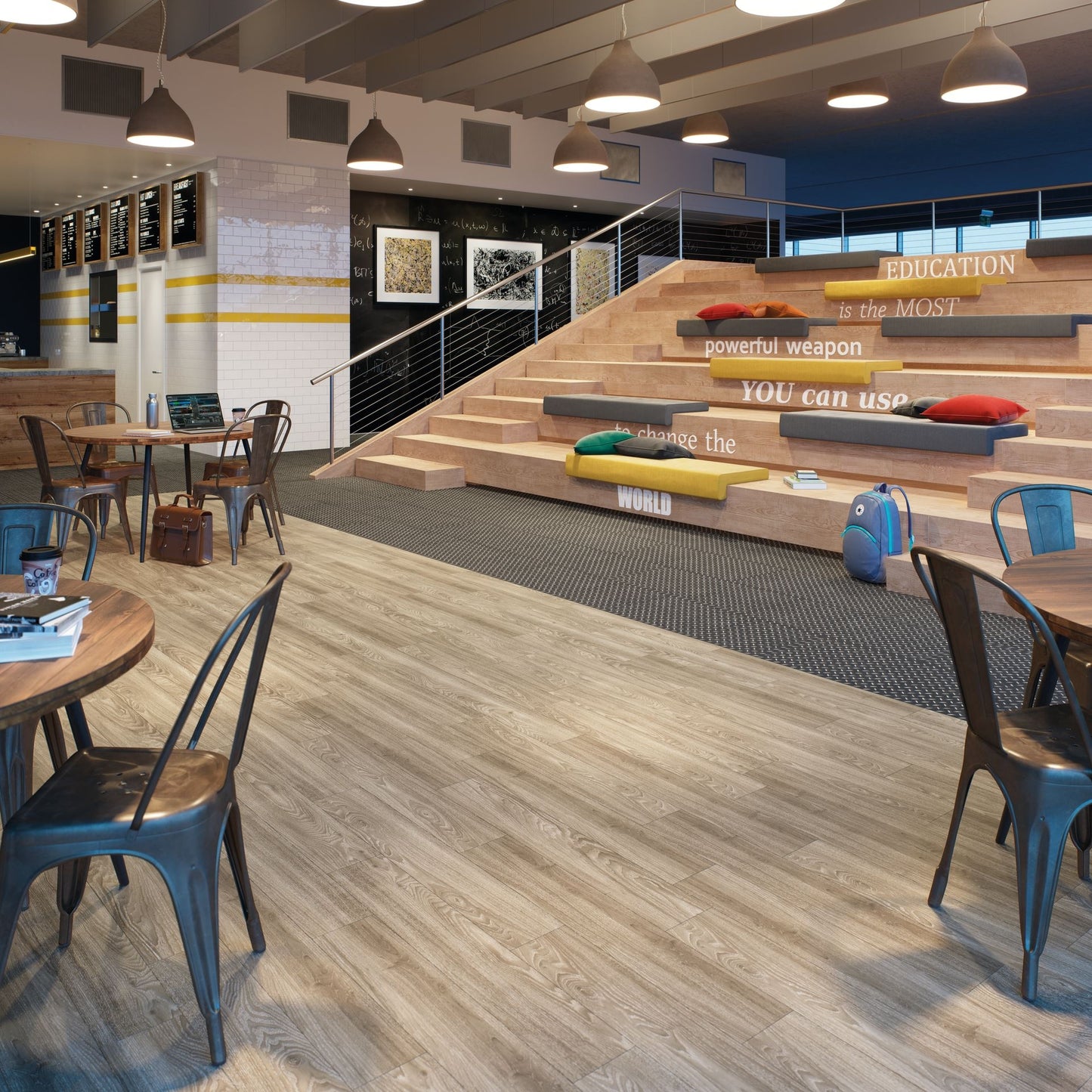 Polyflor Expona Design Black Treadplate 8122