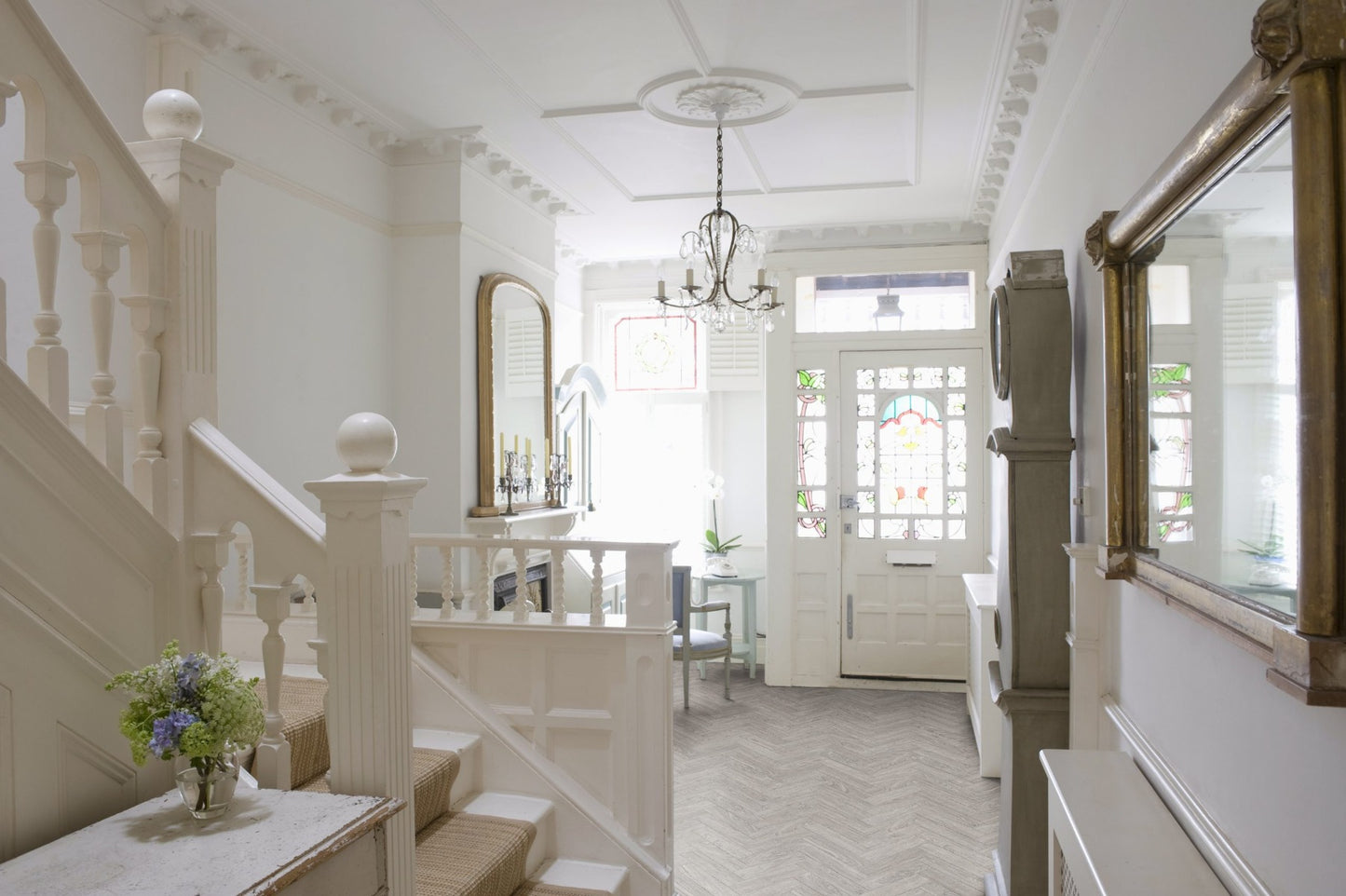 Luvanto Design Traditional Herringbone Washed Grey Oak