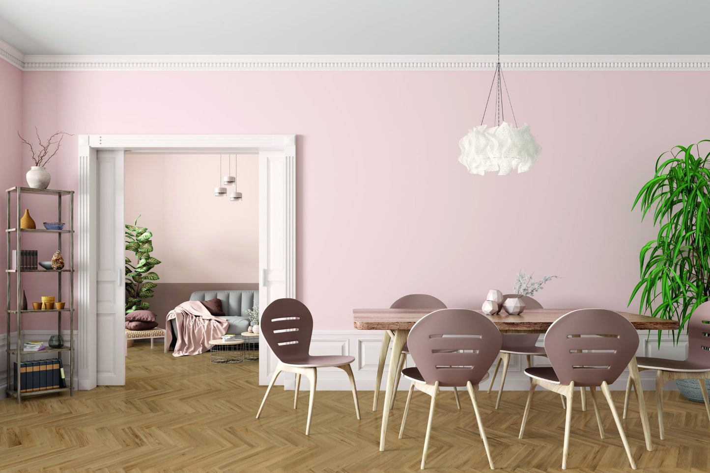 Luvanto Premium Click Plus Herringbone Golden Oak