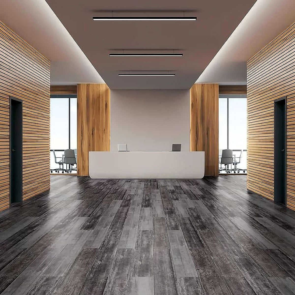 Polyflor Expona Commercial Black Abstract 5118
