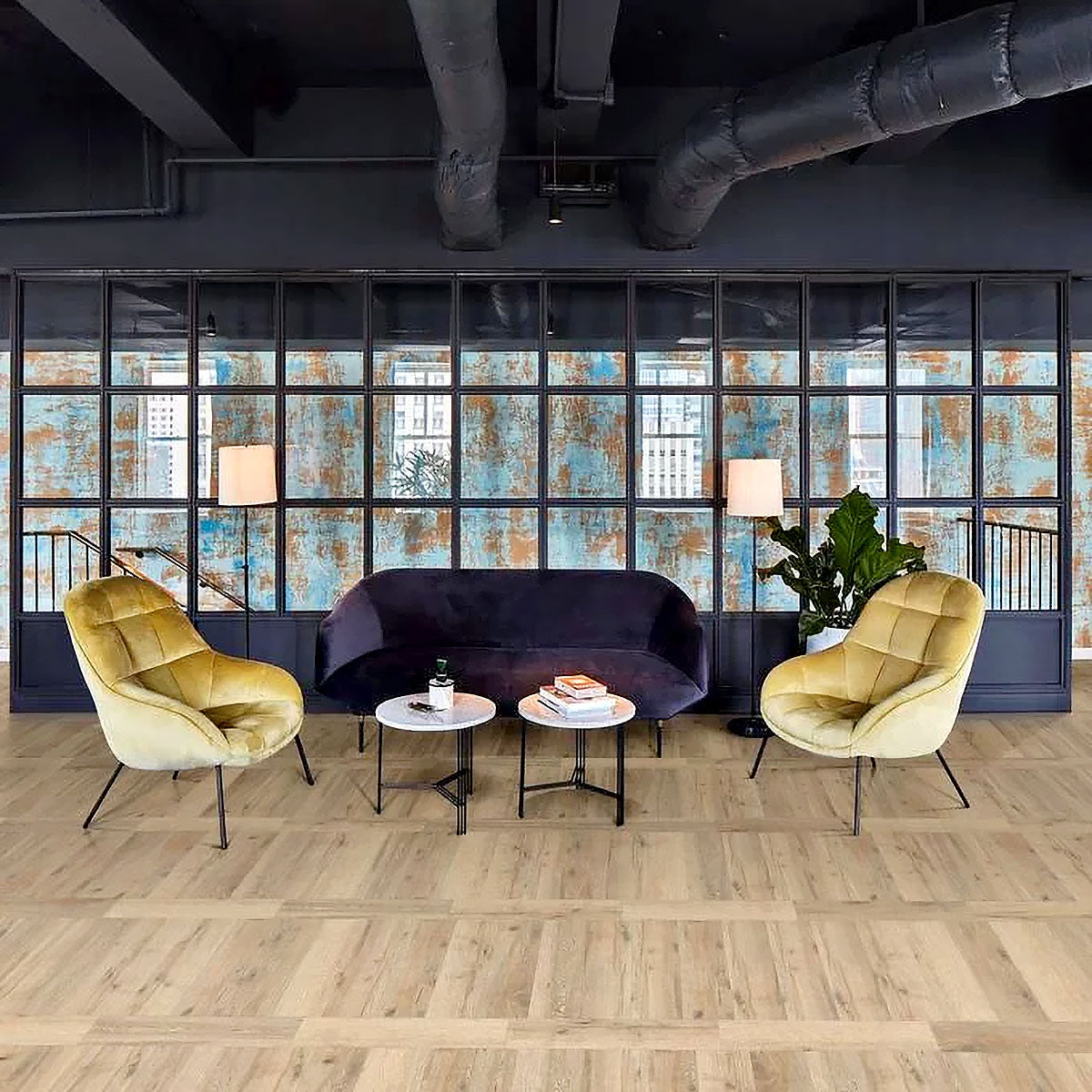Polyflor Expona Commercial Oiled Oak Parquet 4128