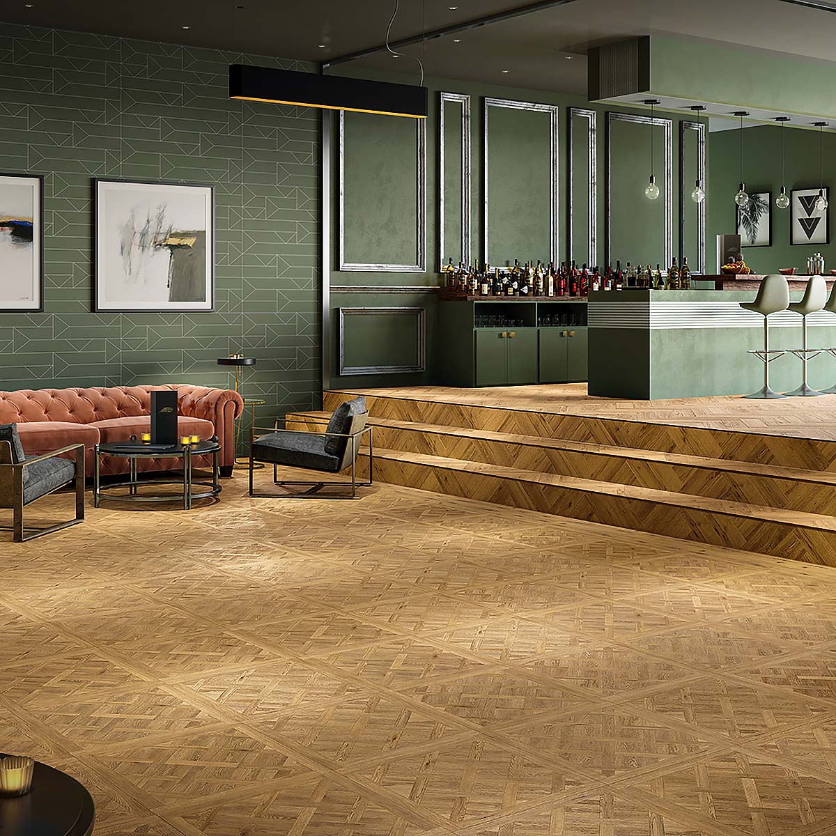 Polyflor Expona Commercial Sherwood Oak Versailles 4124