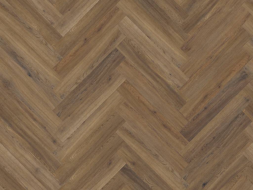 Polyflor Camaro Rigid Core PUR Herringbone Plank Astoria Oak RPQ4147