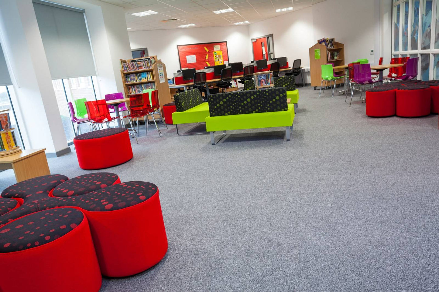 Heckmondwike Supacord Carpet Tile Steel Grey 50 X 50 cm