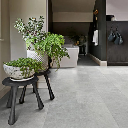 Polyflor Camaro Rigid Core PUR Tile Tribeca Cement 4151