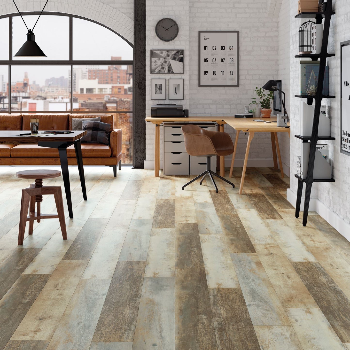 Polyflor Expona Design Reclaimed Inked Oak 9051