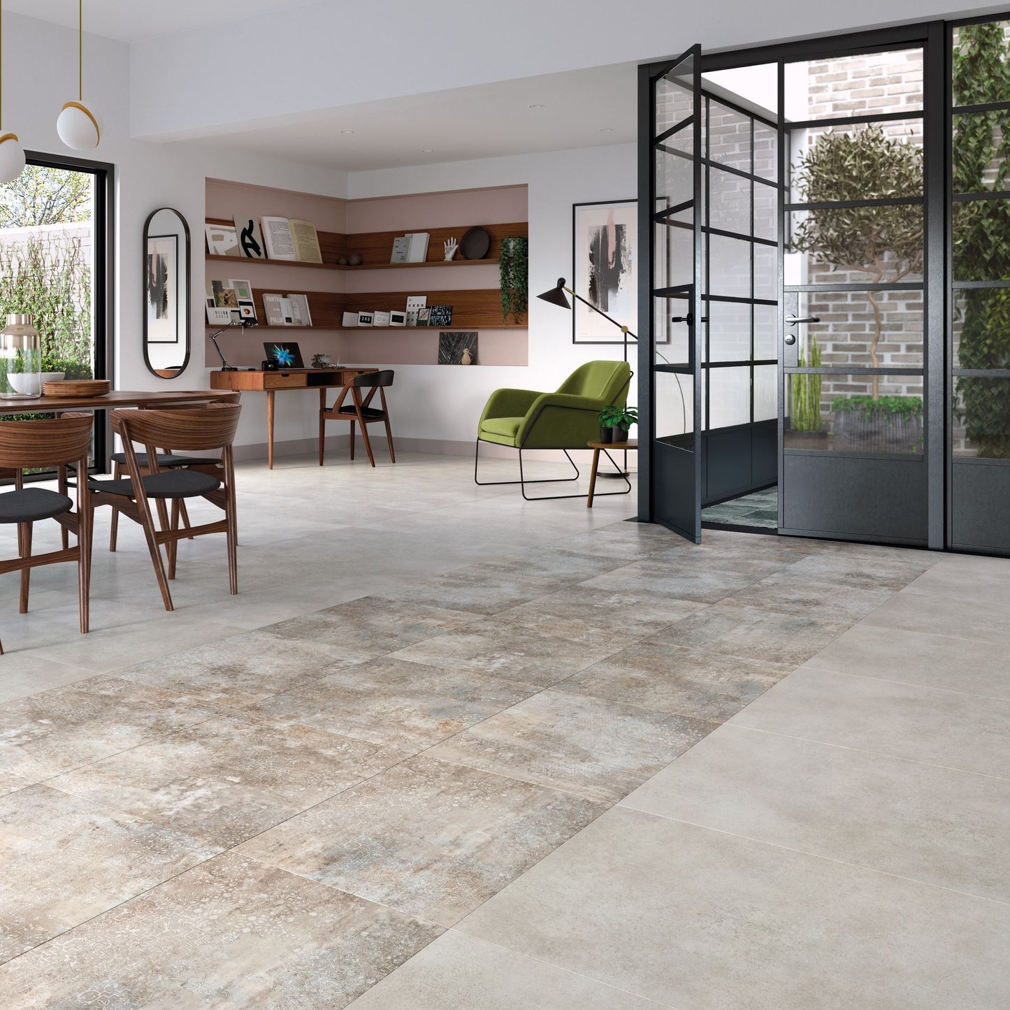 Polyflor Expona Design Grey Stencil Concrete 9139