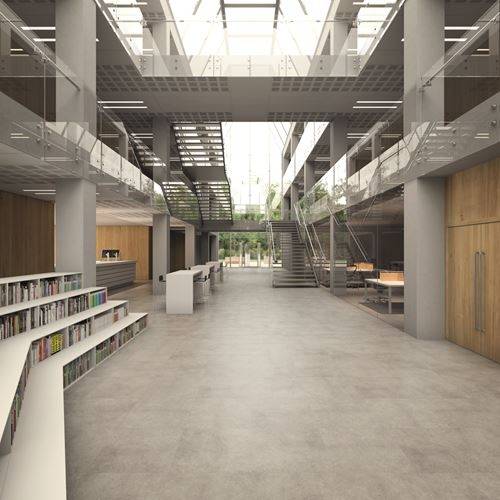 Polyflor Expona Commercial Light Grey Concrete 5067