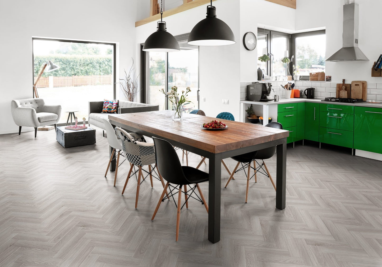 Luvanto Design Traditional Herringbone Pearl Oak