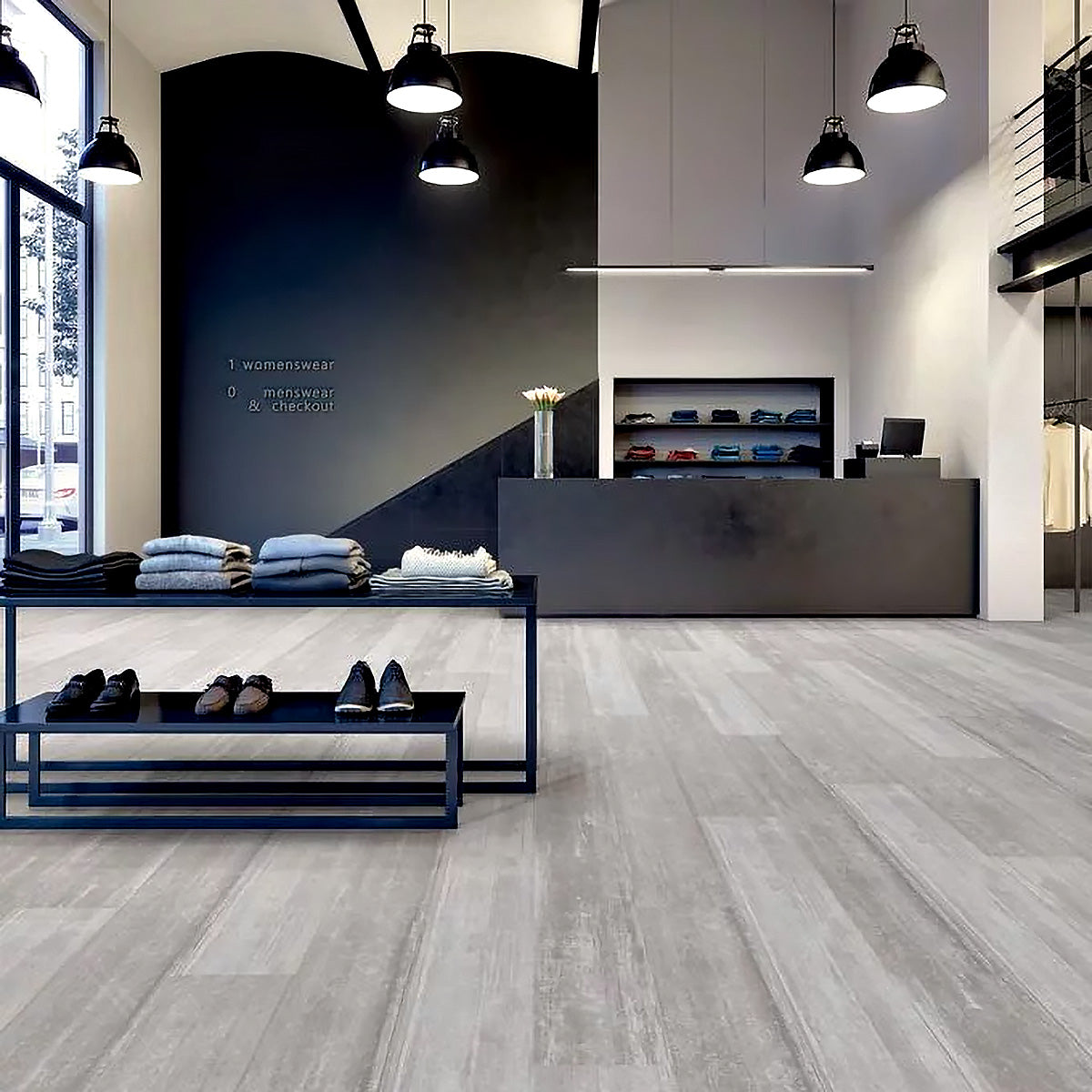 Polyflor Expona Commercial Grey Abstract 5117