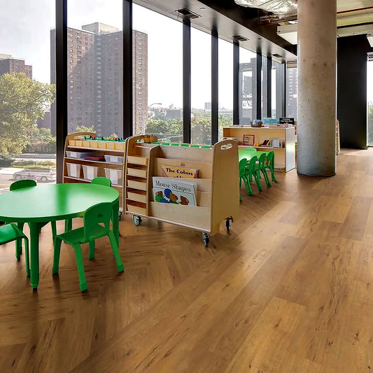 Polyflor Expona Commercial Saffron Oak Parquet 4121