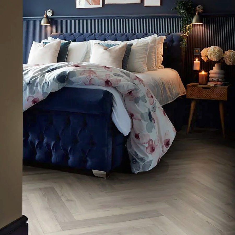 Polyflor Camaro Rigid Core PUR Herringbone Plank Westchester Oak RPQ4141