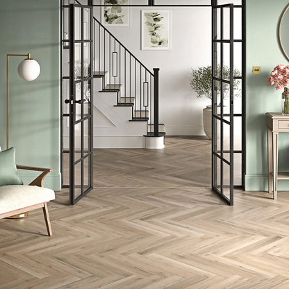 Polyflor Camaro Rigid Core PUR Herringbone Plank Naked Blond Oak RPQ4144