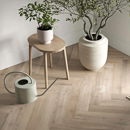 Polyflor Camaro Rigid Core PUR Herringbone Plank Naked Blond Oak RPQ4144