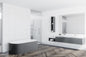 Luvanto Design Contemporary Herringbone Smoked Charcoal